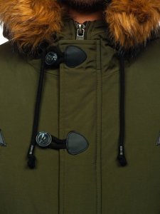 Bolf Herren Wintarjacke Parka Grün  1888