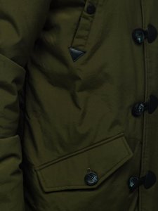 Bolf Herren Wintarjacke Parka Grün  1888