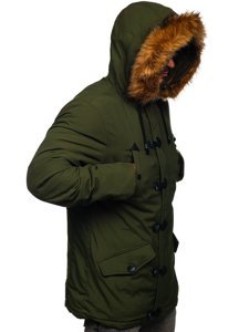 Bolf Herren Wintarjacke Parka Grün  1888