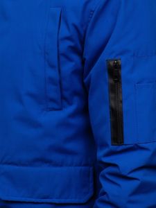 Bolf Herren Winterjacke Blau  2019005