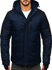 Bolf Herren Winterjacke Dunkalblau  91M9902