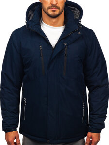 Bolf Herren Winterjacke Dunkelblau 22M321