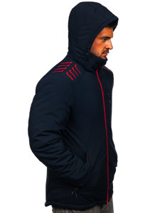 Bolf Herren Winterjacke Dunkelblau  6580