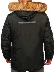 Bolf Herren Winterjacke Grün  1827