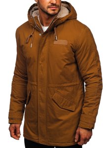 Bolf Herren Winterjacke Parka Camel EX838