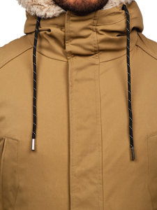 Bolf Herren Winterjacke Parka Camel  M120