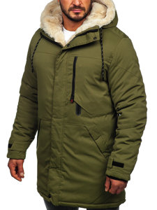 Bolf Herren Winterjacke Parka Khaki  22M38