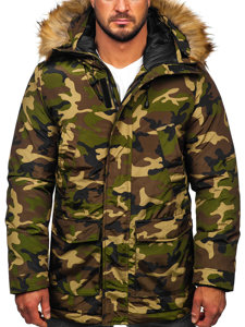 Bolf Herren Winterjacke Parka Khaki  5M779