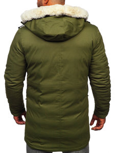 Bolf Herren Winterjacke Parka Khaki  M115