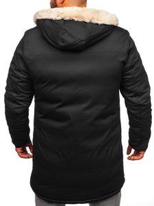 Bolf Herren Winterjacke Parka Schwarz  22M38