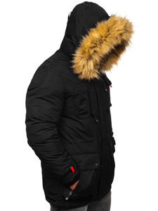 Bolf Herren Winterjacke Parka Schwarz  5M791