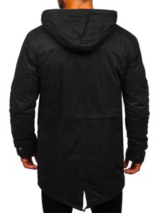 Bolf Herren Winterjacke Parka Schwarz  EX838