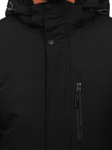 Bolf Herren Winterjacke Parka Schwarz parka  22M323