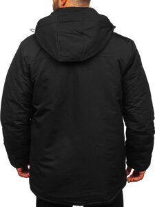 Bolf Herren Winterjacke Parka Schwarz parka  22M323