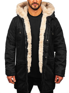 Bolf Herren Winterjacke Parka Schwarz parka  5M120