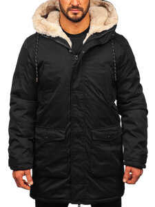 Bolf Herren Winterjacke Parka Schwarz parka  5M120