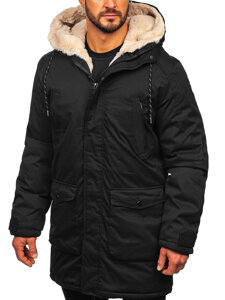 Bolf Herren Winterjacke Parka Schwarz parka  5M120