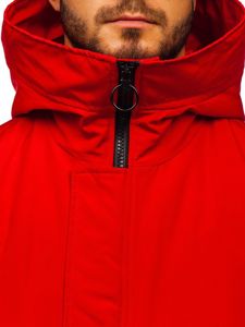 Bolf Herren Winterjacke Rot  2019005