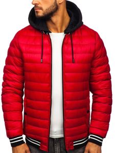 Bolf Herren Winterjacke Rot  5331