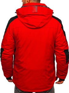 Bolf Herren Winterjacke Rot  6576