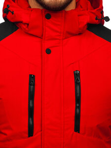 Bolf Herren Winterjacke Rot  91M9902