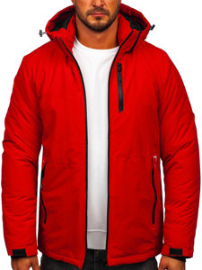 Bolf Herren Winterjacke Rot  HKK2023