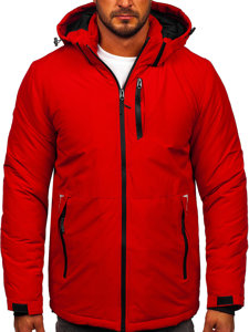 Bolf Herren Winterjacke Rot  HKK2023