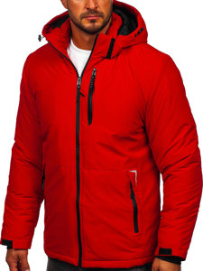 Bolf Herren Winterjacke Rot  HKK2023