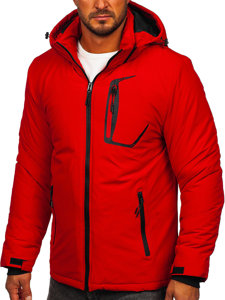 Bolf Herren Winterjacke Rot  HKK2025