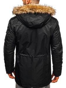 Bolf Herren Winterjacke Schwarz  1080