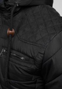 Bolf Herren Winterjacke Schwarz  1673