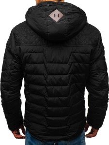 Bolf Herren Winterjacke Schwarz  1673