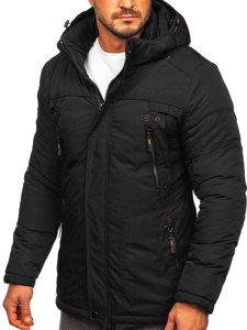 Bolf Herren Winterjacke Schwarz  2025