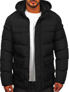 Bolf Herren Winterjacke Schwarz  22M332