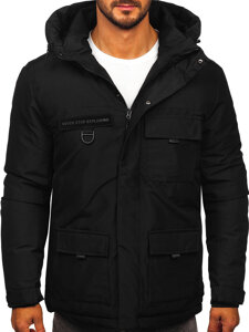 Bolf Herren Winterjacke Schwarz  31M5018