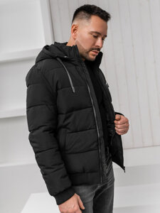 Bolf Herren Winterjacke Schwarz  31M5031A1