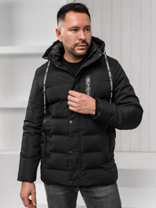 Bolf Herren Winterjacke Schwarz  5M3136A1