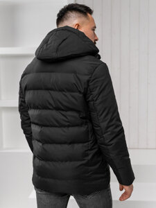 Bolf Herren Winterjacke Schwarz  5M3136A1