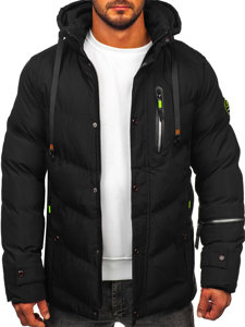 Bolf Herren Winterjacke Schwarz  5M3137