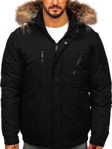 Bolf Herren Winterjacke Schwarz  62M9515