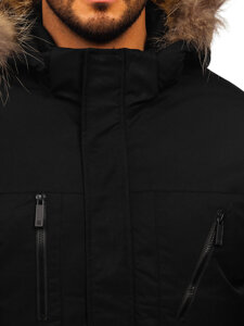 Bolf Herren Winterjacke Schwarz  62M9515