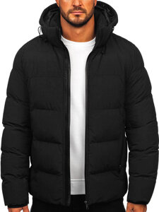 Bolf Herren Winterjacke Schwarz  9978