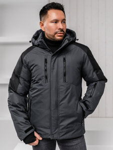 Bolf Herren Winterjacke Schwarzgrau  91M9902A1