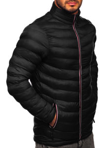 Bolf Herren Winterjacke Sport Jacke Schwarz  SM71