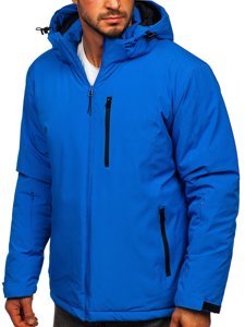 Bolf Herren Winterjacke Sportjacke Blau  HH011