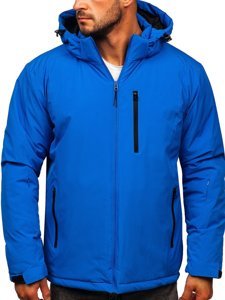 Bolf Herren Winterjacke Sportjacke Blau  HH011