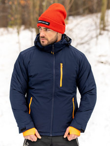 Bolf Herren Winterjacke Sportjacke Dunkelblau  HH011