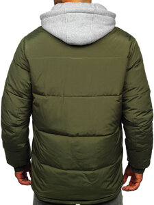 Bolf Herren Winterjacke Sportjacke Khaki  62M9518