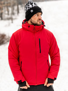 Bolf Herren Winterjacke Sportjacke Rot  HH011