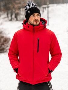 Bolf Herren Winterjacke Sportjacke Rot  HH011